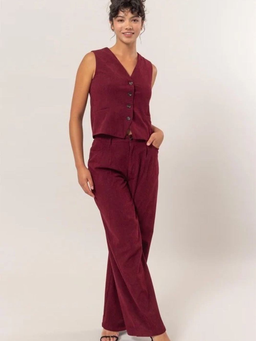 Corduroy Wide Leg Pants